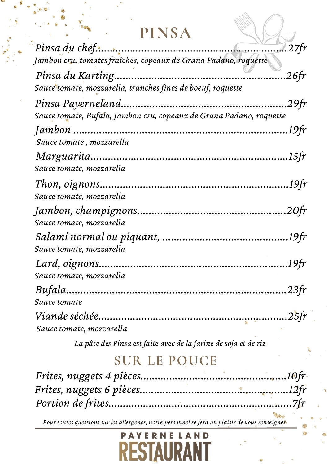 Restaurant card 2026